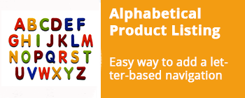 Alphabetical Product Listing v4 addon for CS-Cart